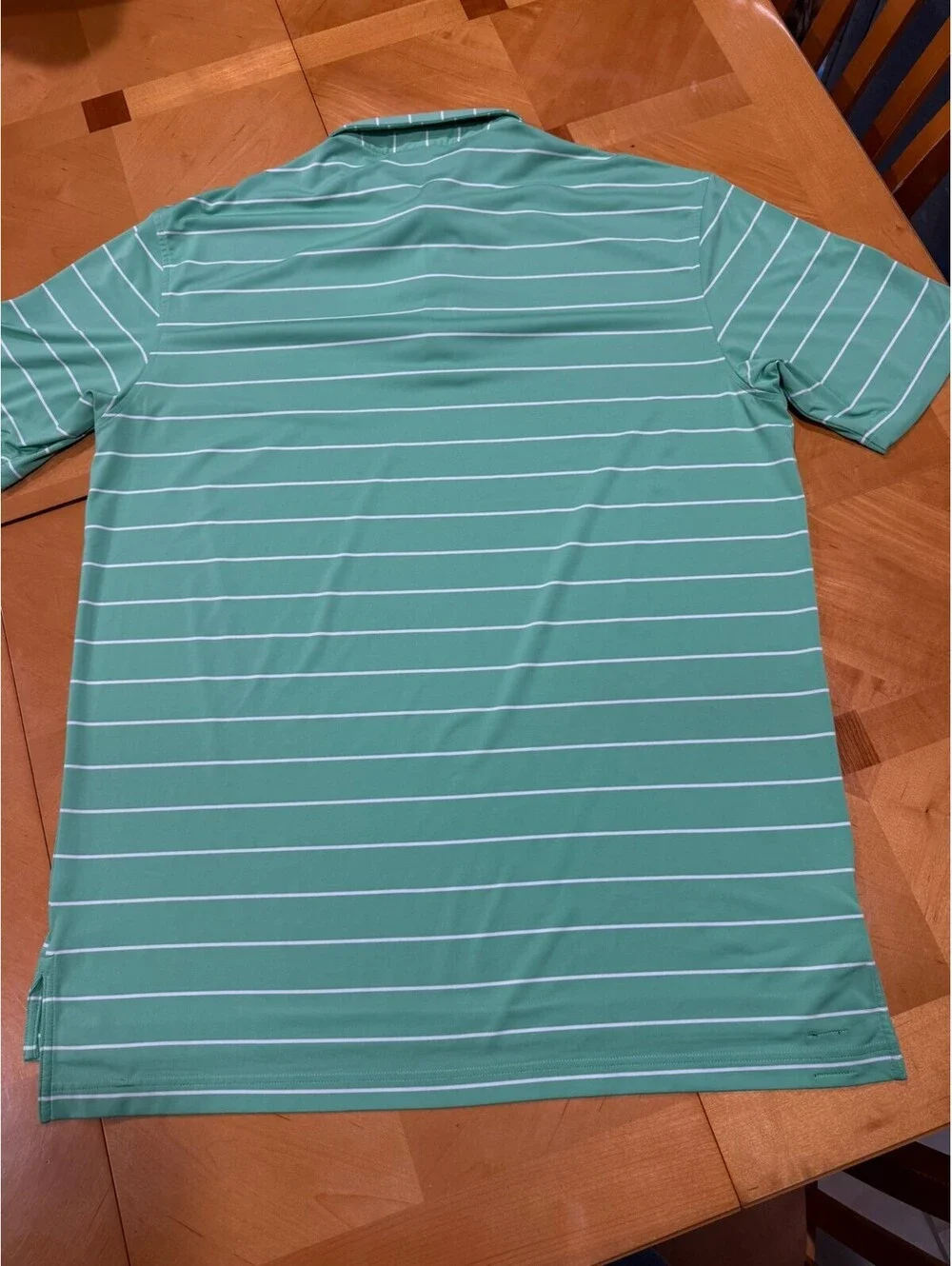 Peter Millar Summer Comfort Green Striped Castle Hills Golf Polo Men’s Large